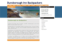 Tablet Screenshot of dunsboroughinn.com.au